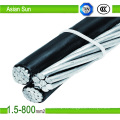 0.6 / 1kv Aluminiun Core Aerial Cable Cable ABC